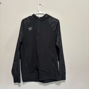 Umbro Men's Black Windbreaker Jacket